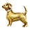 Golden Puppy Statue