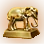 Golden Elephant Statue
