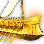 Golden Galley Figurine