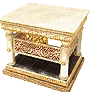 Calpheon Marble and Gold Bedside Table