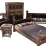 Gargoyle Hide Decorated Furniture Set