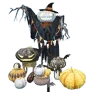 [Spooky Halloween] Pumpkin Witch Decoration