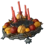[Spooky Halloween] Red Pumpkin Candlestick