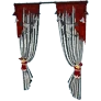 [Spooky Halloween] Tab Creepy Red Curtain