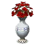 Red Rose Vase