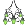 Serendian Chandelier (Green)