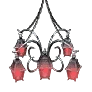 Serendian Chandelier (Red)