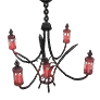 Copper Beeswax Chandelier (Red)