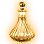 Golden Mane Glass Vase
