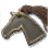 Horse Emblem: Brown-Maned Gray Horse