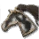 Horse Emblem: Black-Maned Black & Brown Spotted Horse