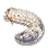 [Level 5] Stuffed White Caterpillar