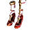 [Kunoichi] Scarlet Destiny Shoes