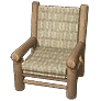 Natural Log Chair